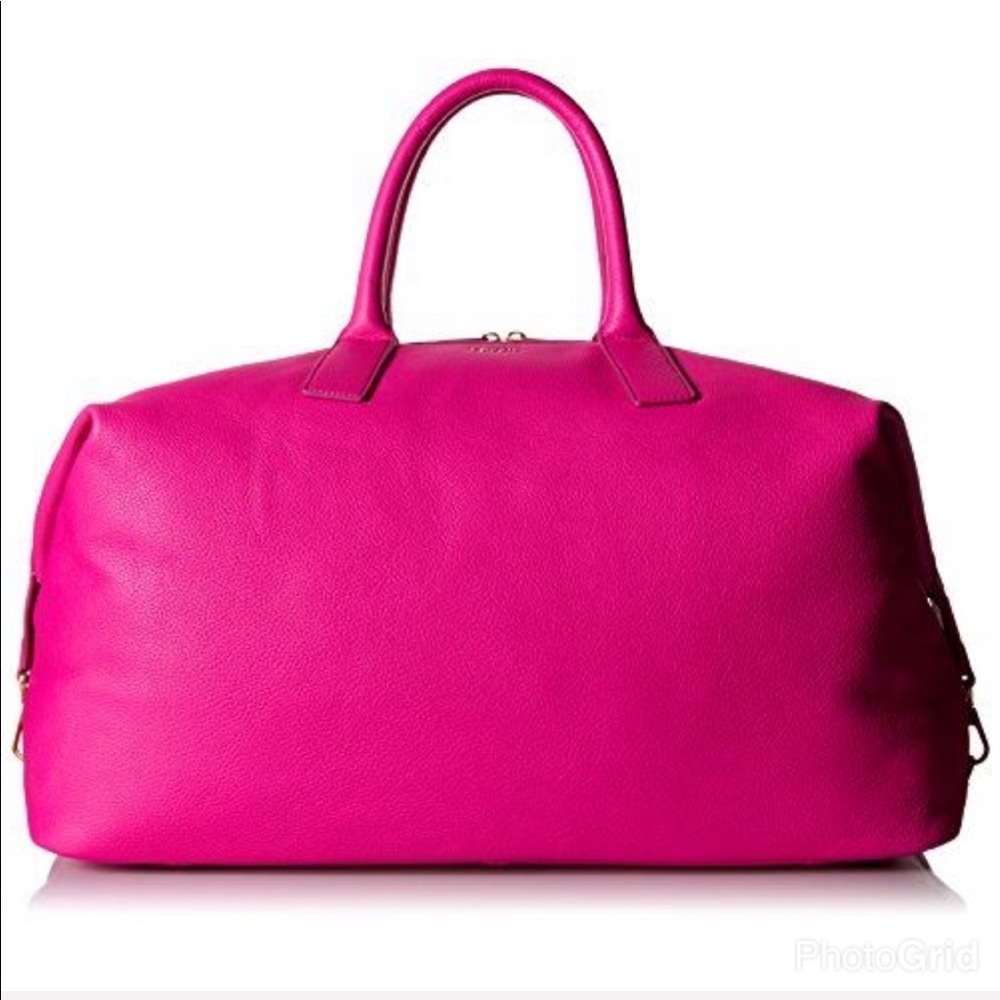 RARE Fossil hot pink Preston weekender EUC